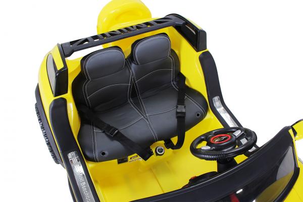 Kinder Elektroauto BMW Mini Beachcomber XXL Lizenziert 2 Personen Gelb - Elektro Auto Elektroauto Kinderauto
